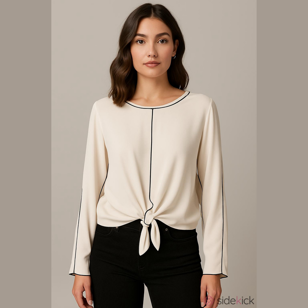 4/$97 Deal! Babaton White Soft Blouse